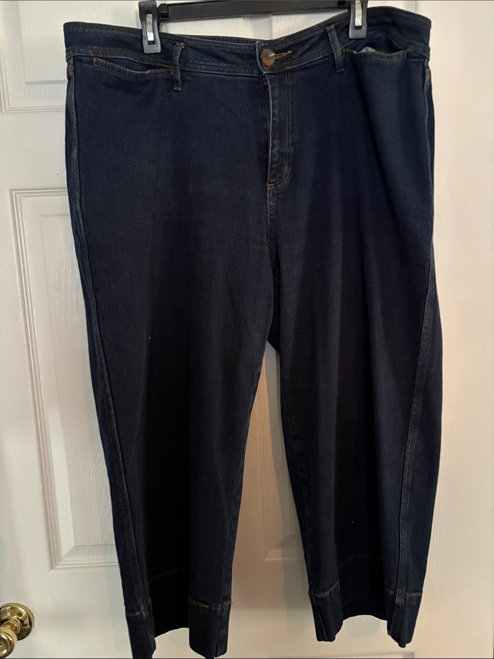 LOFT Dark Blue Cropped Ankle Jeans